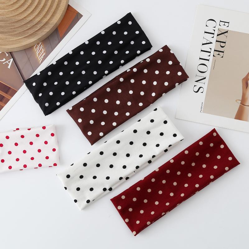 J-Yoga Fitness - Bandeau élastique à pois pour le