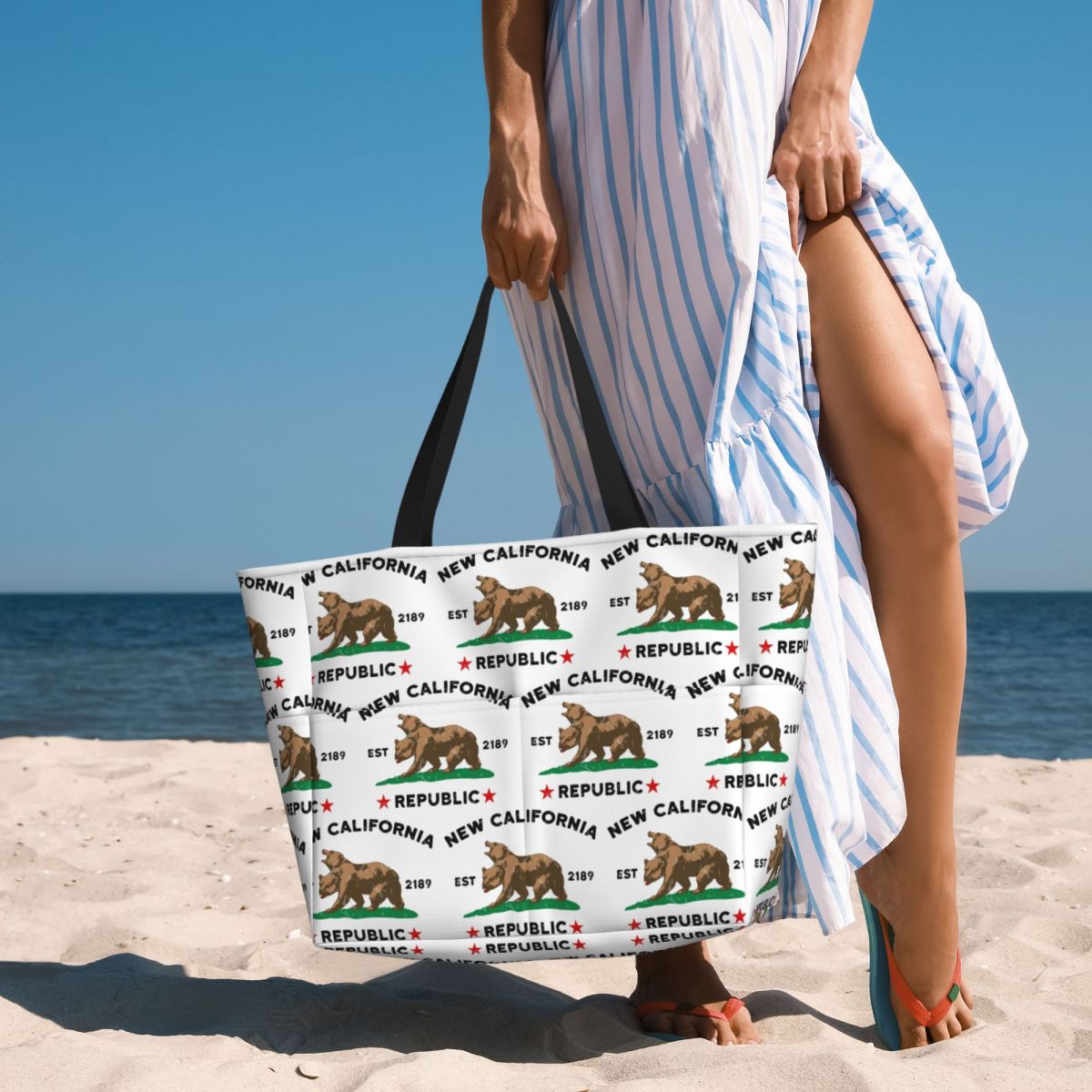 Yoga Fitness California - Sac fourre-tout New California Republic Beach,