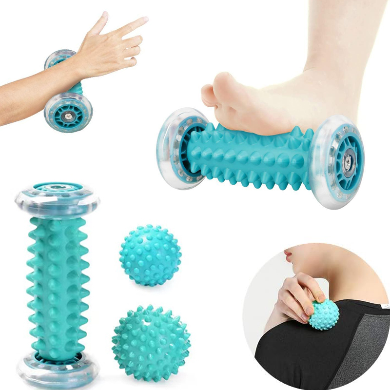 Yoga Fitness Kit - Masseur de pieds, rouleau de massage,