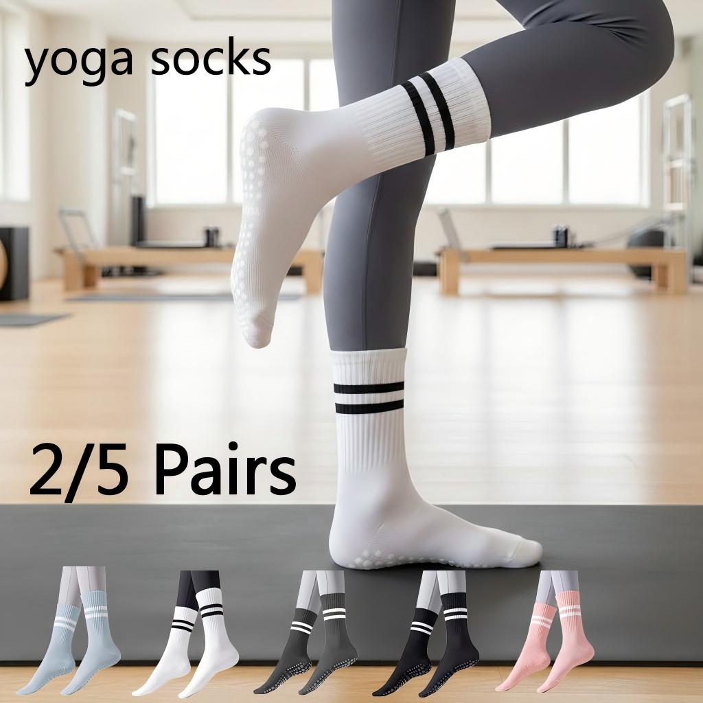 Yoga Fitness Set - Chaussettes de yoga antidérapantes pour femmes,
