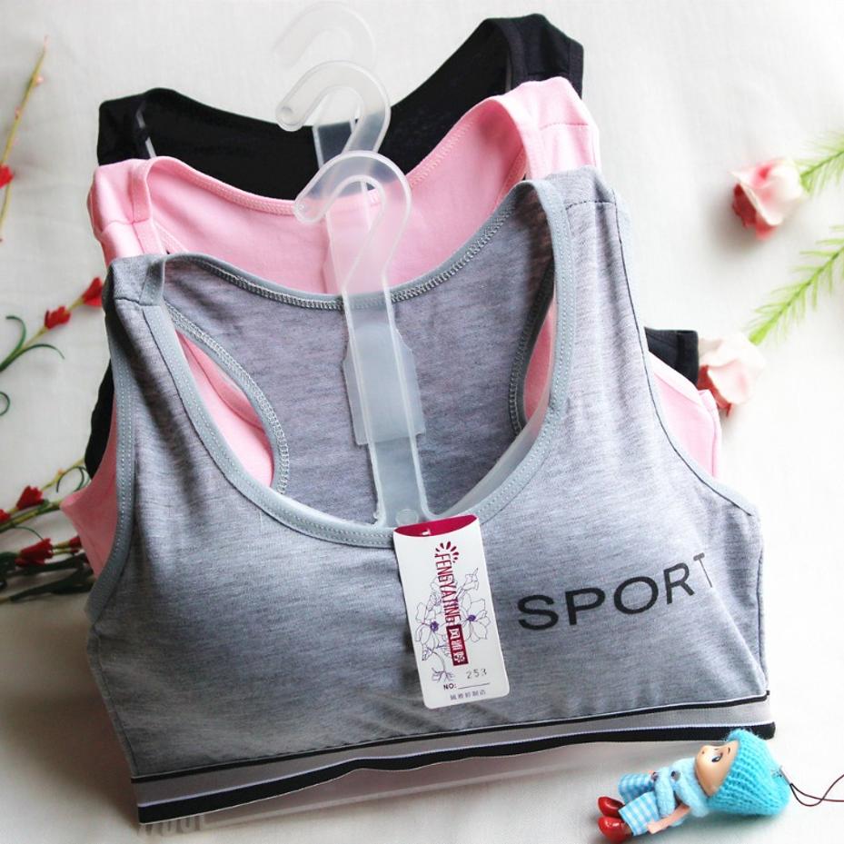 Yoga Fitness Girl - Soutien-gorge de sport pour adolescentes, confortable,