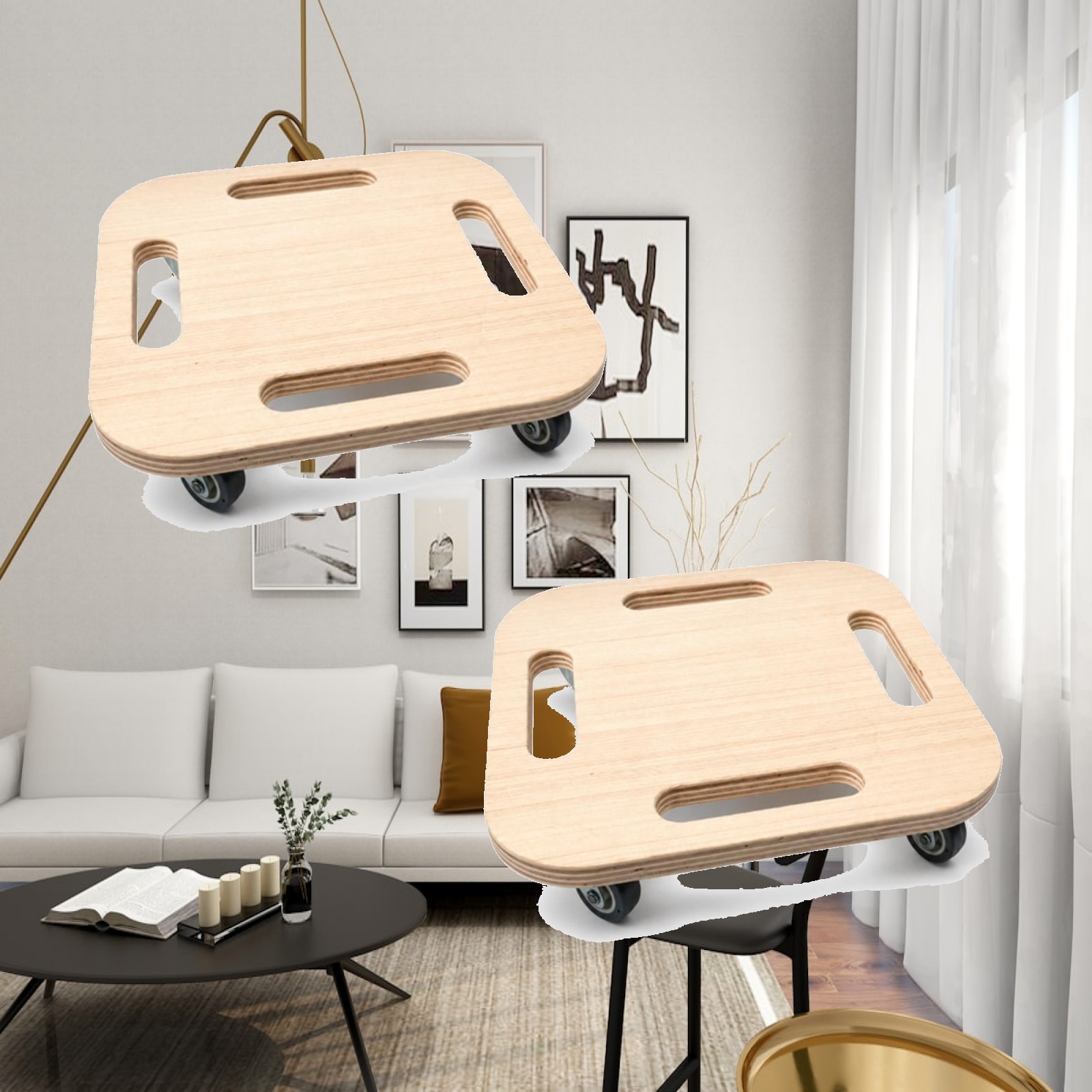 Core Slider - 2 disques coulissants en bois avec