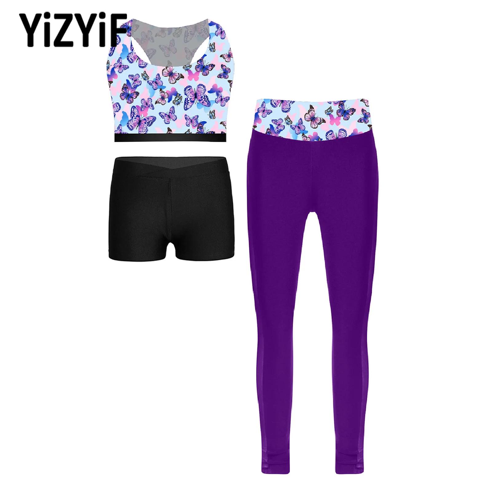 Yoga Fitness Girl - Tenue de sport trois pièces pour