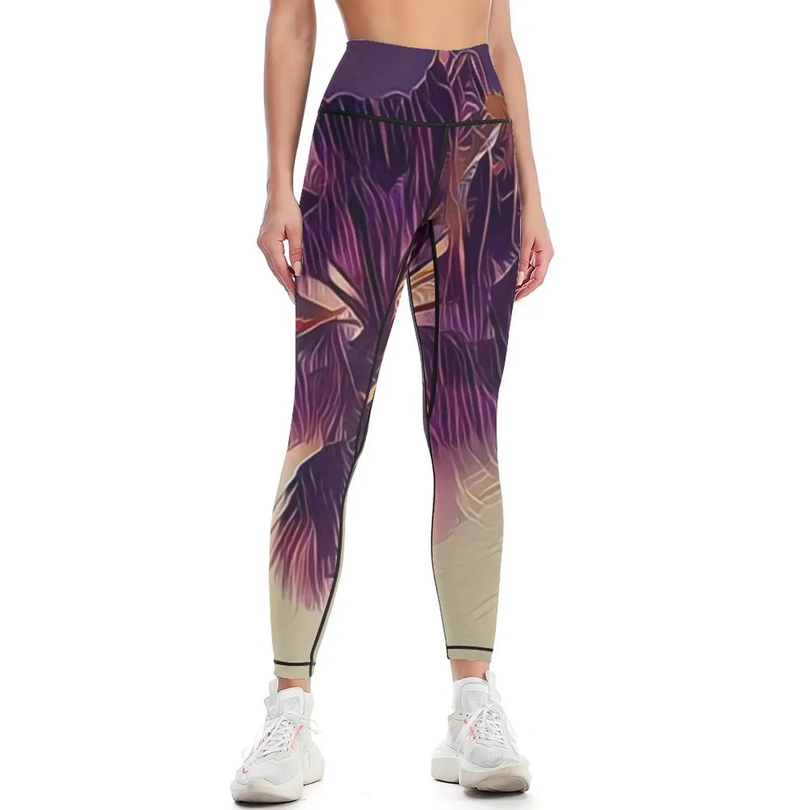 Yoga Fitness California - California Palm Cinema K1 Leggings, vêtements