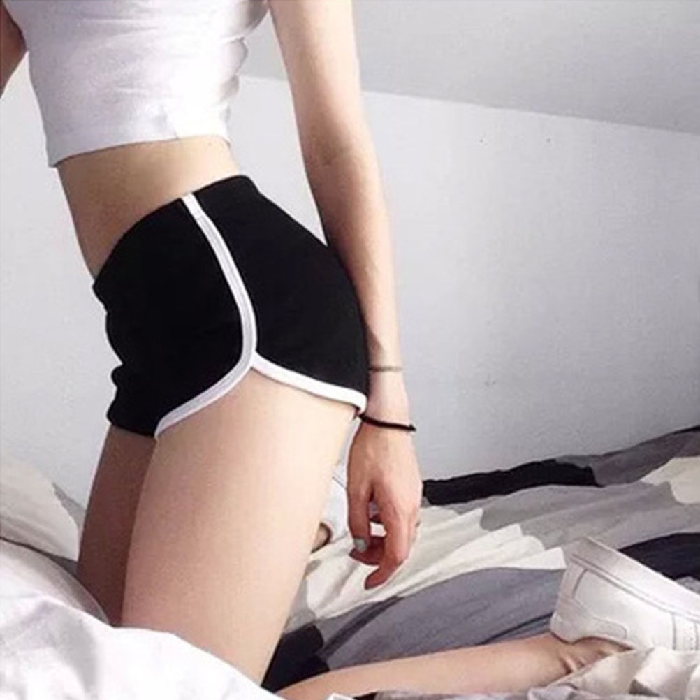 Shorts de sport en coton noir  - Yoga Fitness Girl avis et prix